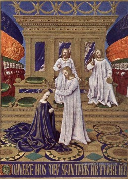 Le couronnement de la vierge Jean Fouquet Peinture à l'huile